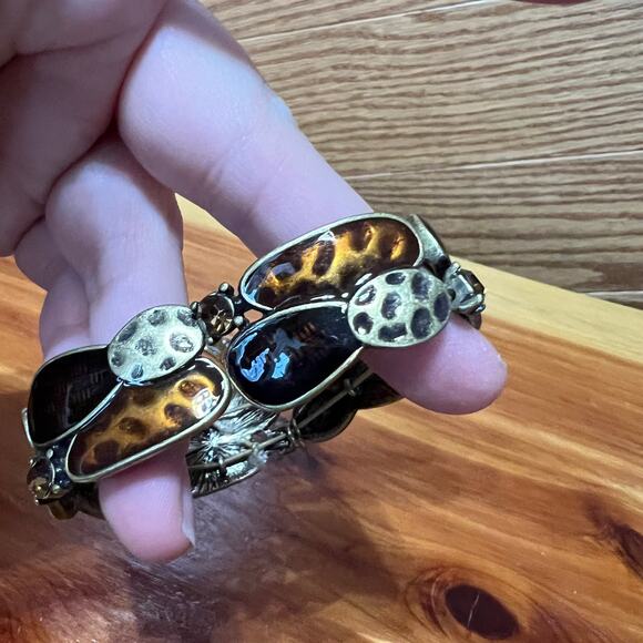 Lia Sophia Wild Thing Retired Easy On Stretch Bracelet Accent Jewelry 2 Piece - Picture 5 of 8